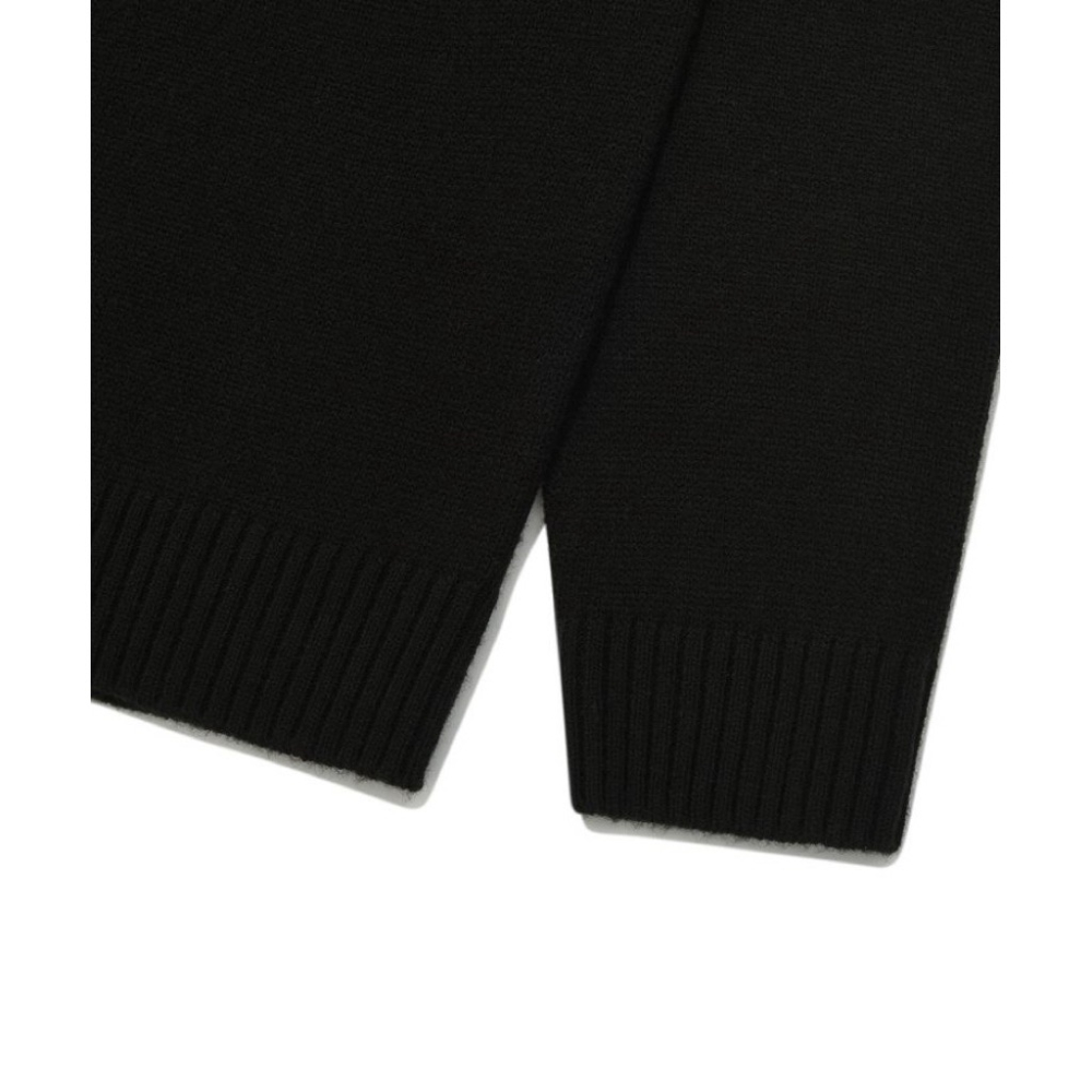 WHAT IT ISNT 黑鬼鬼刺繡針織外套-細節圖5