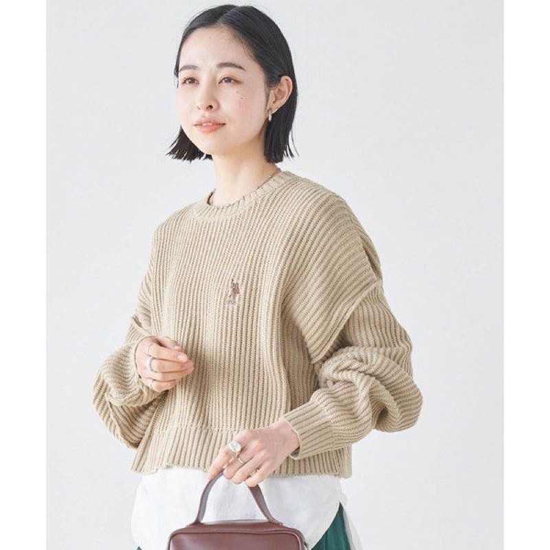 日本 U.S. POLO ASSN. 別注款女短版針織衫-細節圖3