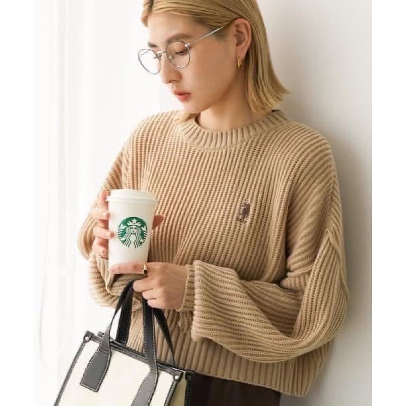 日本 U.S. POLO ASSN. 別注款女短版針織衫-細節圖6
