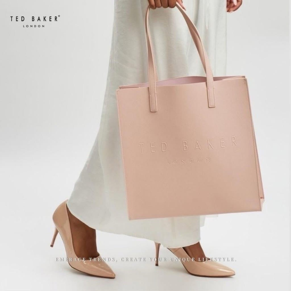 英國 TED BAKER 簡約壓印 托特包-細節圖6