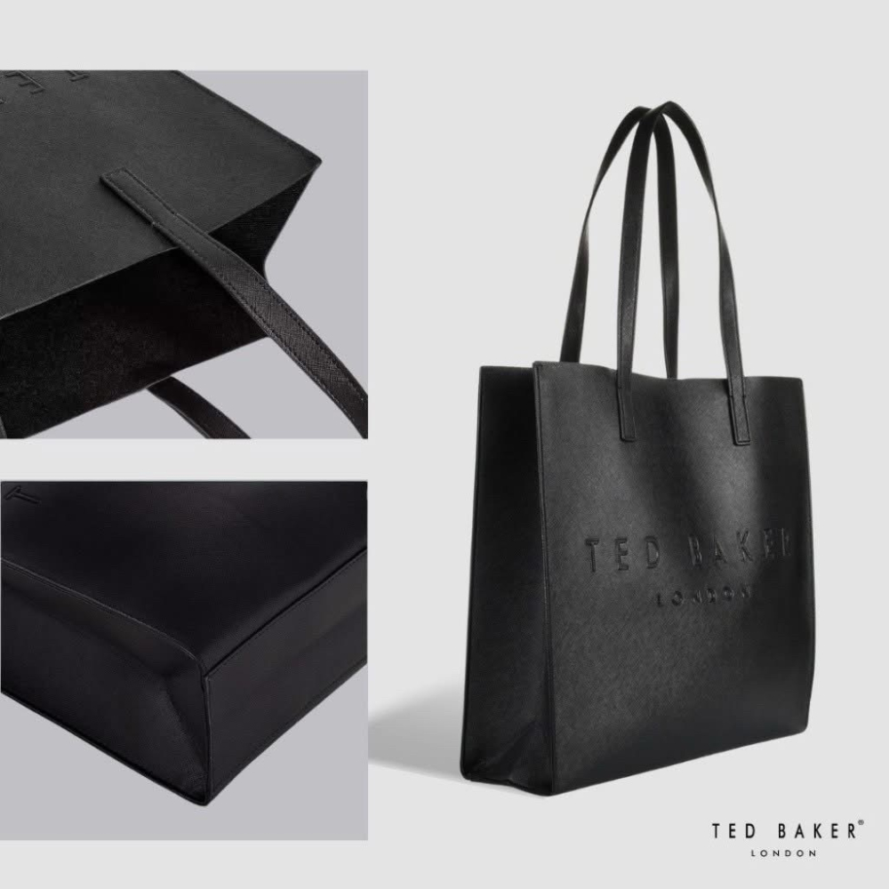 英國 TED BAKER 簡約壓印 托特包-細節圖8