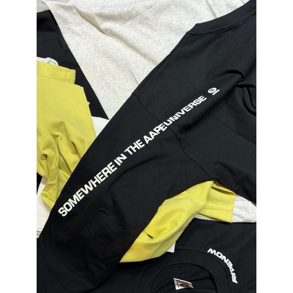 AAPE BY A BATHING APE 猿人頭長TEE-細節圖5