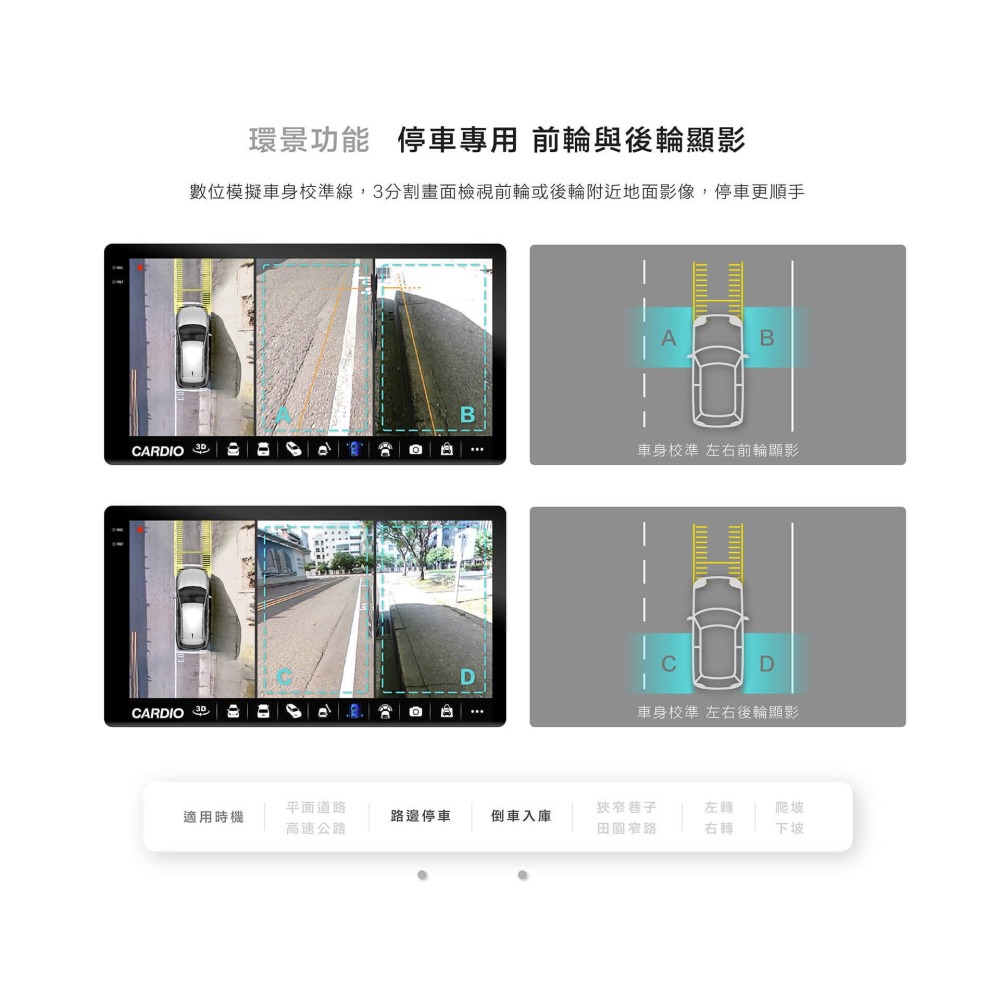 【CARDIO安卓機】CNW 9.5/10.36吋 2K卓越航家款 八核心 CPU 4+64含360環景含裝面板框另計-細節圖11