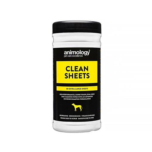 Animology動物美學_犬用潔淨濕紙巾80抽 寵物美容