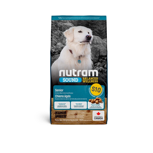 Nutram紐頓 均衡健康S10老犬2kg 雞肉+燕麥 狗飼料 犬飼料