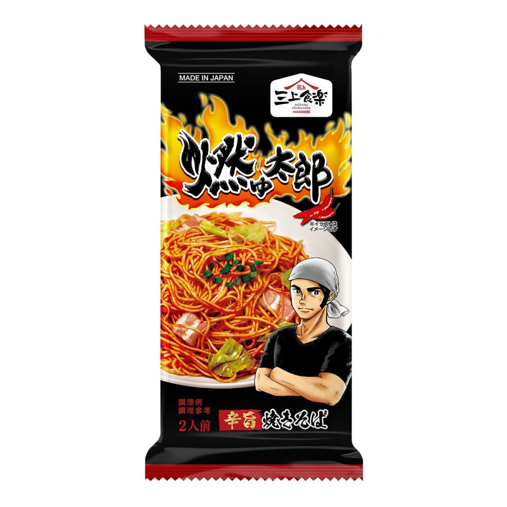 #239638 三上食楽 燃太郎辣乾細麵 183公克 X 6包-細節圖3