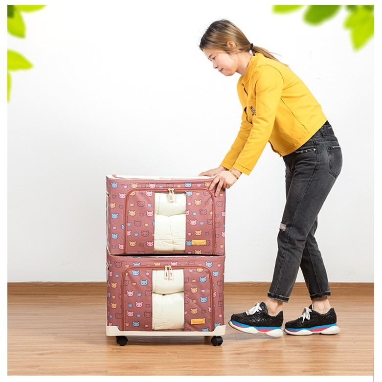 【台灣快速出貨】66/80L鋼架收納箱專用盤-有輪子 收納箱輪盤 省力搬運 搬移器 搬運神器 隔絕地面濕氣 收納女王-細節圖3