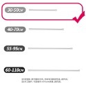 【台灣快速出貨】加長防滑鐵藝伸縮桿 免打孔窗簾桿支撐架 門簾伸縮桿 收納桿 無痕置物架 窗桿 門桿 收納女王-規格圖9