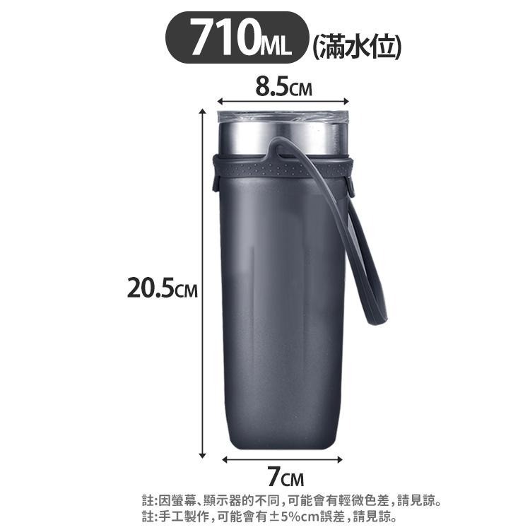 【台灣快速出貨】710ml 304不鏽鋼保溫咖啡杯(送手提繩) 雙層真空保冰杯 保溫瓶 保冷杯 隨行杯 環保杯 飲料杯-細節圖9
