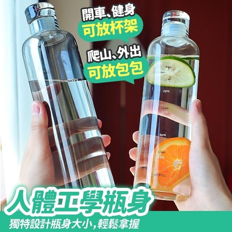 【台灣快速出貨】500ml時間刻度透明杯 密封冷水杯 水瓶 水壺 飲品杯 咖啡杯 簡約車用水杯 隨手杯 環保杯 收納女王-細節圖6