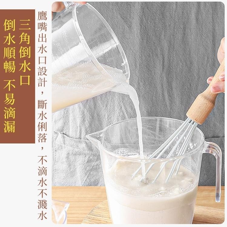 【台灣快速出貨】高級加厚量杯計量杯 提把食品用刻度杯 烘焙工具 液體杯 牛奶飲料杯 測量杯 廚房廚具 收納女王-細節圖3