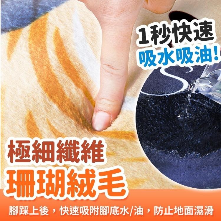 【台灣快速出貨】加厚 吸水珊瑚絨地墊 腳踏墊 記憶地墊 廚房/浴室腳踏墊 臥室地墊 地毯 防滑地墊 止滑墊 陽台墊子-細節圖7