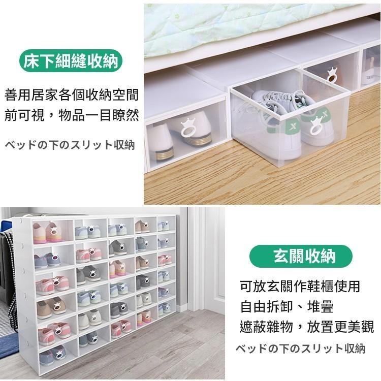 【台灣快速出貨】歐風抽屜式加大收納鞋盒(1入) 防塵防潑水 男鞋 置物盒 整理盒 運動鞋盒 收納盒-細節圖7