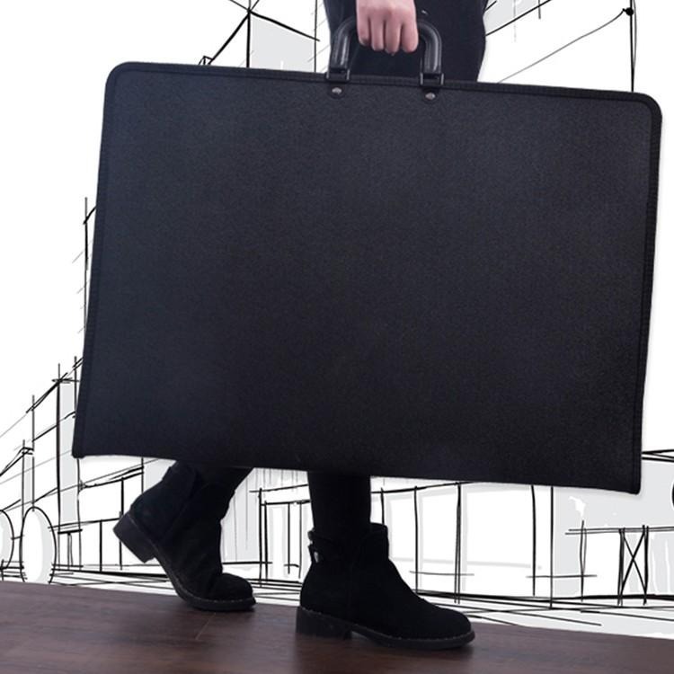 【台灣快速出貨】A2 A3手提防水文件圖畫收納袋(附揹袋) 素描紙畫冊 收納畫夾 作品收納冊 美術手提畫袋 工具包-細節圖2