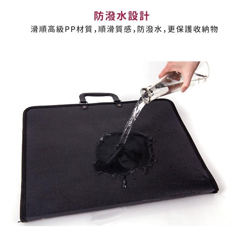 【台灣快速出貨】A2 A3手提防水文件圖畫收納袋(附揹袋) 素描紙畫冊 收納畫夾 作品收納冊 美術手提畫袋 工具包-細節圖6