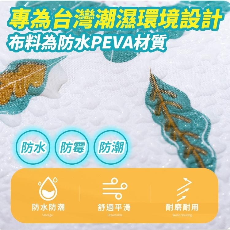 【台灣快速出貨】PEVA防水棉被袋 收納袋 衣物袋 換季收納袋 北歐風整理袋 衣櫃收納 袋子置物袋 玩具袋 露營收納-細節圖4