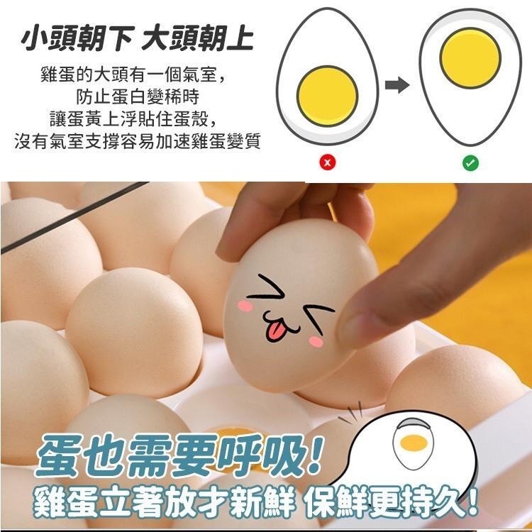 【台灣快速出貨】可疊放冰箱雞蛋收納盒 整理盒 保護盒 廚房收納盒 冰箱保鮮蛋托 防撞雞蛋盒 蛋架 裝蛋盒 收納女王-細節圖9