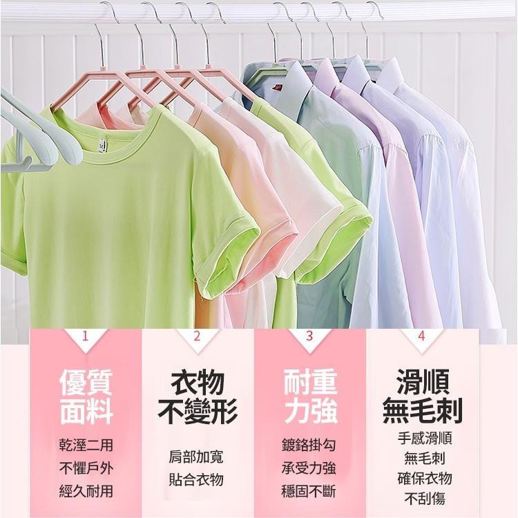 【台灣快速出貨】無痕寬肩衣架 掛鈎可旋轉 成人衣架 北歐風晾曬架 掛勾衣架 掛衣架 乾濕兩用 晾衣架 塑膠衣架-細節圖7