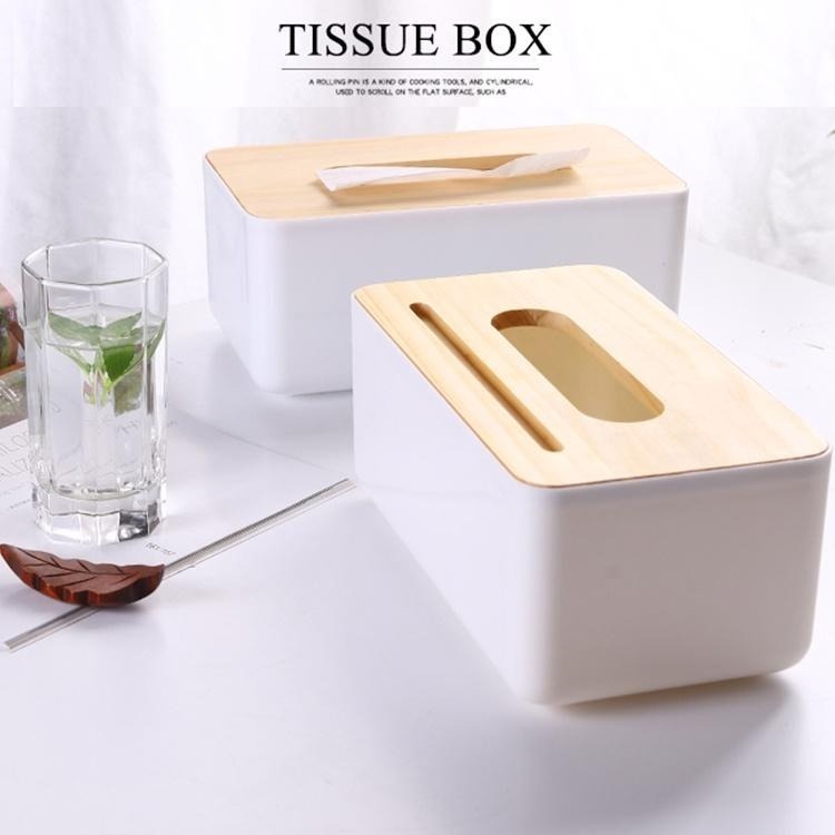 【台灣快速出貨】高級日系木蓋面紙盒 抽取式衛生紙盒 北歐風收納盒 紙巾收納 居家廁所用品 桌上收納 收納女王-細節圖3