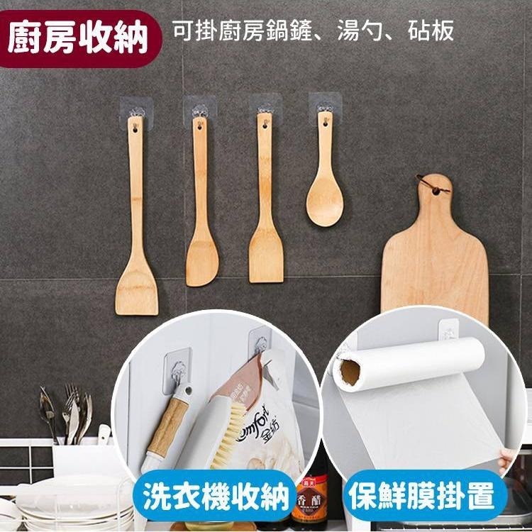 【台灣快速出貨】透明無痕不鏽鋼掛鉤 收納用品 居家 廚房 浴室掛勾 浴廁掛鉤 衣架掛勾 廚房用品 整理用品 收納女王-細節圖7