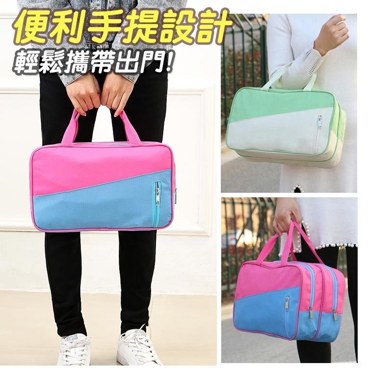 【台灣快速出貨】乾濕分離撞色防水手提運動包 游泳包 防水袋 健身包 行李包 手提袋 媽媽包 待產包 行李袋-細節圖9