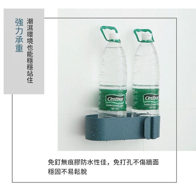 【台灣快速出貨】 北歐風壁掛式吹風機瀝水置物架 免持免打孔無痕 免釘牆 美容器具置物架 掛架 廁所收納 懶人吹風機架-細節圖4