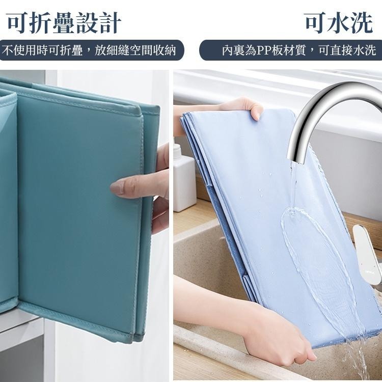 【台灣快速出貨】北歐風立體硬挺可折疊分格衣物PVC收納盒 可水洗置物盒 整理盒 T恤收納 牛仔褲收納 收納女王-細節圖7