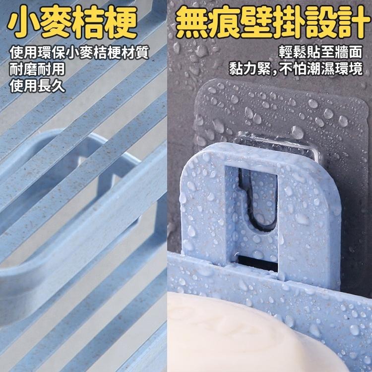 【台灣快速出貨】雙層-無痕壁掛瀝水肥皂架 香皂架 置物架 收納架 整理架 香皂盒 肥皂盤海綿架 菜瓜布架 架子 收納女王-細節圖4