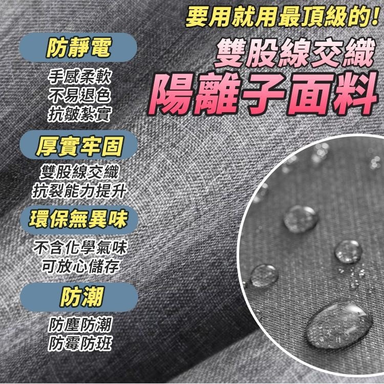 【台灣快速出貨】大容量雙開式折疊收納箱 厚磅陽離子布 鋼架置物箱 牛津布衣物整理箱 玩具收納 收納盒 棉被袋 收納女王-細節圖8