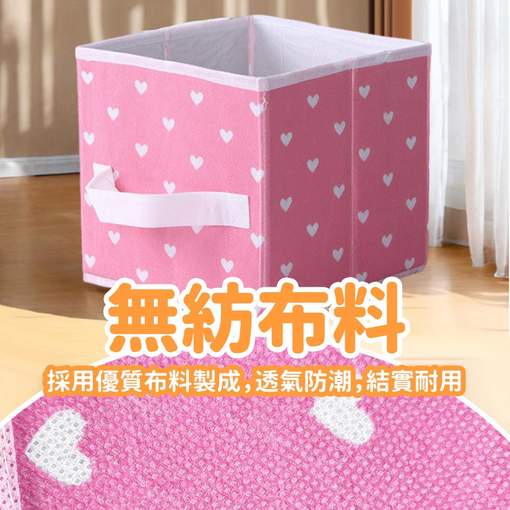 【台灣快速出貨】8L折疊收納盒 無紡布整理盒 摺疊置物盒 盒子 收納箱 置物籃 衣櫃收納盒 玩具收納  收納女王-細節圖2