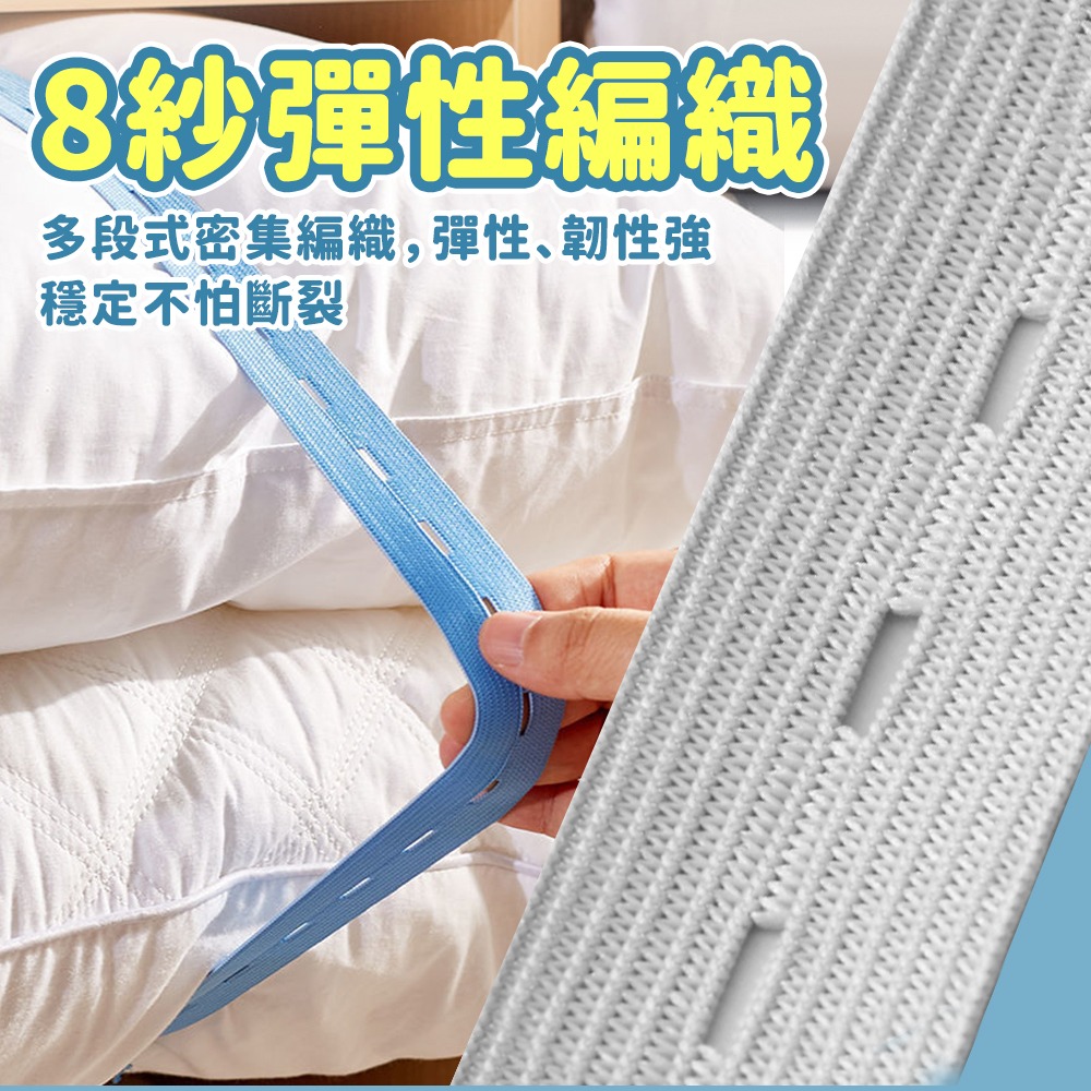 【台灣快速出貨】衣物收納帶 捆綁帶 行李旅行收納袋 衣櫃收納帶 卷捆帶 鬆緊帶 彈性帶 褲子整理帶 窗簾綁帶 收納女王-細節圖3
