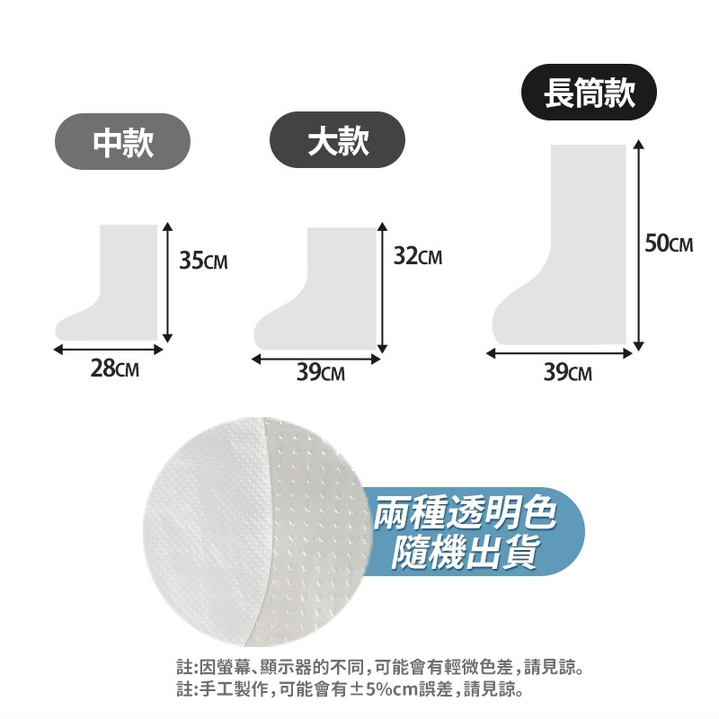 【台灣快速出貨】加厚高筒防雨鞋套 一次性鞋套 防髒防水防塵鞋套 隔離鞋套 拋棄式雨鞋套 塑膠鞋套 雨鞋 鞋套 收納女王-細節圖2