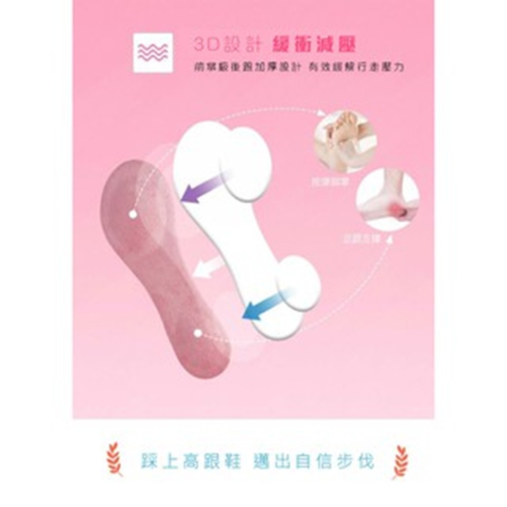 【台灣快速出貨】3D足弓七分墊 女生鞋墊 高跟鞋鞋墊 防震減壓 自由剪裁 吸汗 防臭 透氣 休閒鞋墊 收納女王-細節圖4