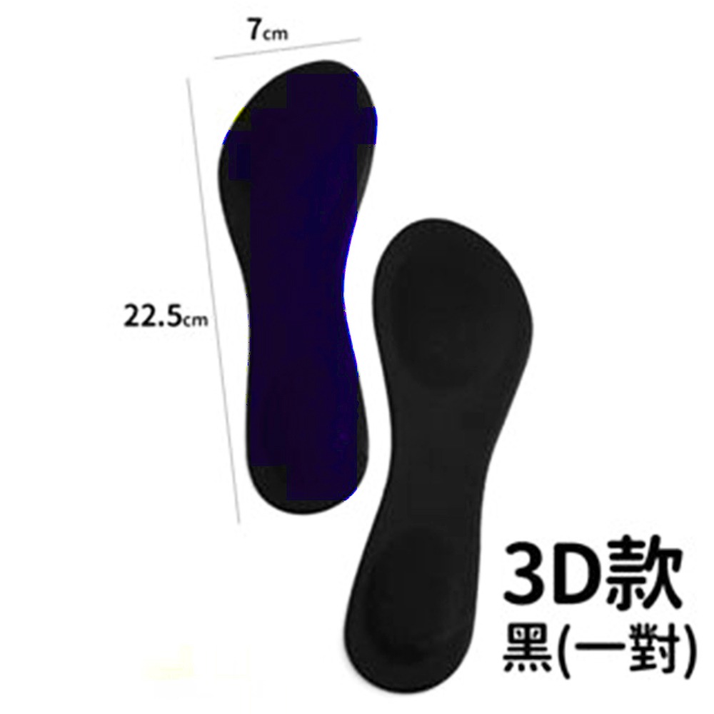 【台灣快速出貨】3D足弓七分墊 女生鞋墊 高跟鞋鞋墊 防震減壓 自由剪裁 吸汗 防臭 透氣 休閒鞋墊 收納女王-規格圖8