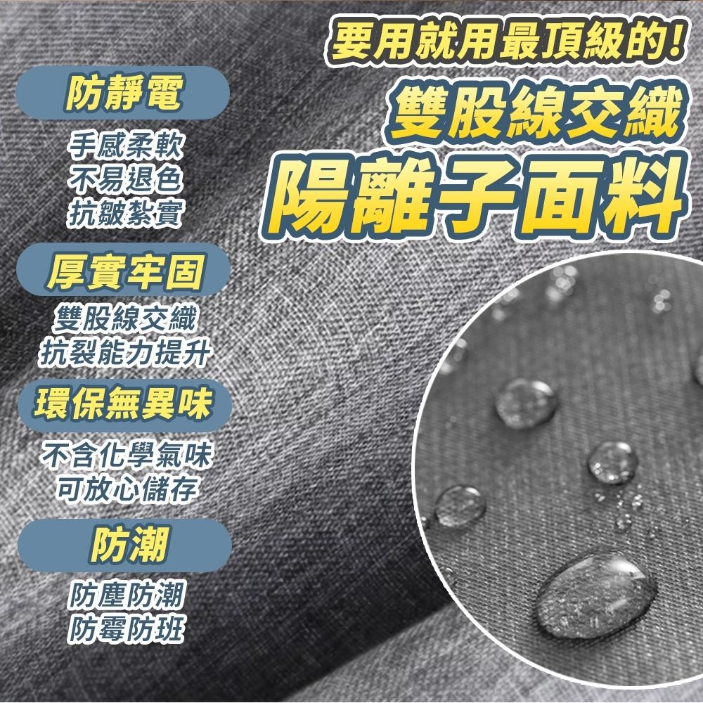 隔日出貨 特大陽離子拉鍊收納盒 收納箱 折疊收納箱 整理箱 棉被收納袋  收納女王 GAA009-細節圖3