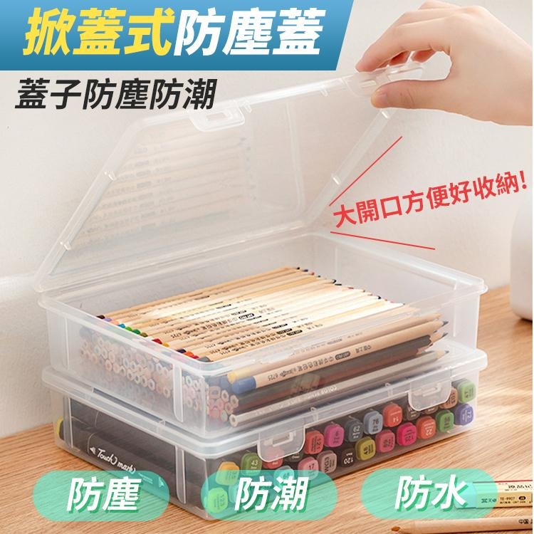 隔日出貨 A4透明文件盒 加厚收納盒 A5 B5文具盒 考卷收納 紙張收納 收據發票收納盒 收納女王 GAC002-細節圖2