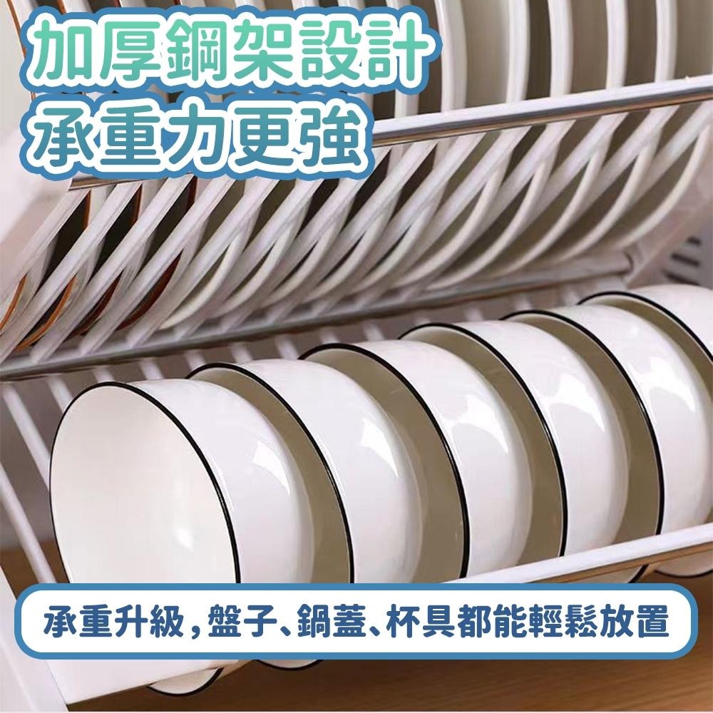 隔日出貨 熱銷日本 免組裝碗盤瀝水架 廚房置物架 收納架 碗盤收納架 杯子收納架 瀝水置物架 收納女王 MAA339-細節圖4