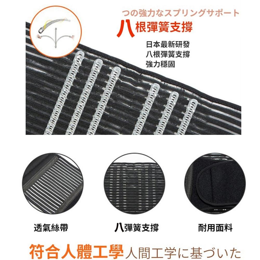 隔日出貨 日本青禾康健設計-彈簧支撐矯正護腰器 透氣運動 保護束腰 年長者老人 收納女王 JAB706-細節圖4