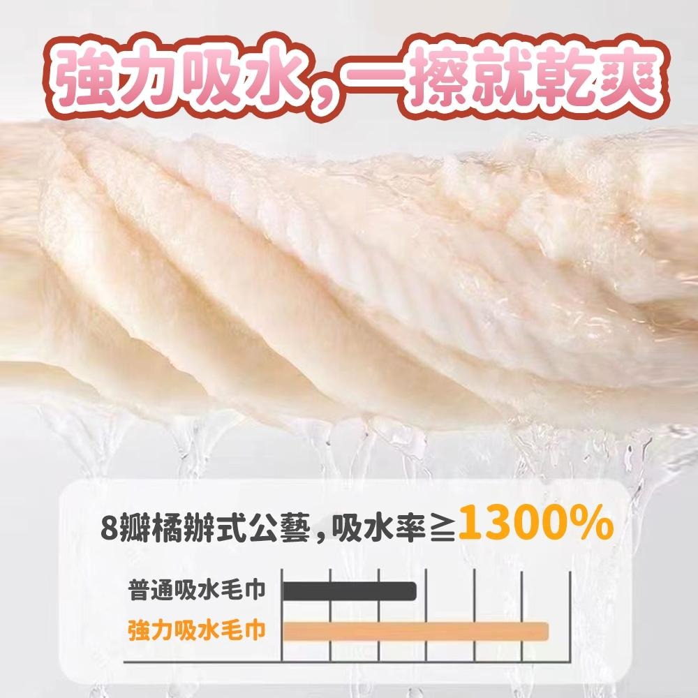 隔日出貨 雲朵條紋極細纖維吸水毛巾 護髮帽 毛巾 吸水毛巾 擦髮巾 珊瑚絨毛巾 收納女王 JAA627-細節圖5
