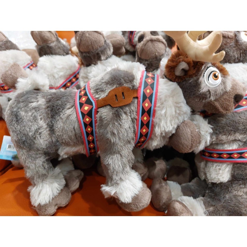 迪士尼 冰雪奇緣 frozen 小斯 麋鹿 馴鹿 玩偶 娃娃 40公分 聖誕禮物 腳可扭動-細節圖2