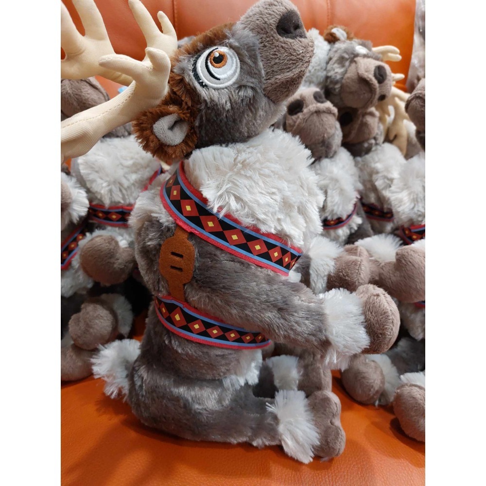 迪士尼 冰雪奇緣 frozen 小斯 麋鹿 馴鹿 玩偶 娃娃 40公分 聖誕禮物 腳可扭動-細節圖4