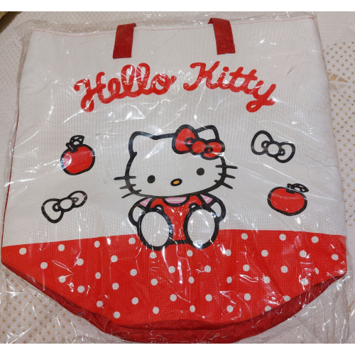 HELLO KITTY 圓型手提收納袋 衣物收納 提袋