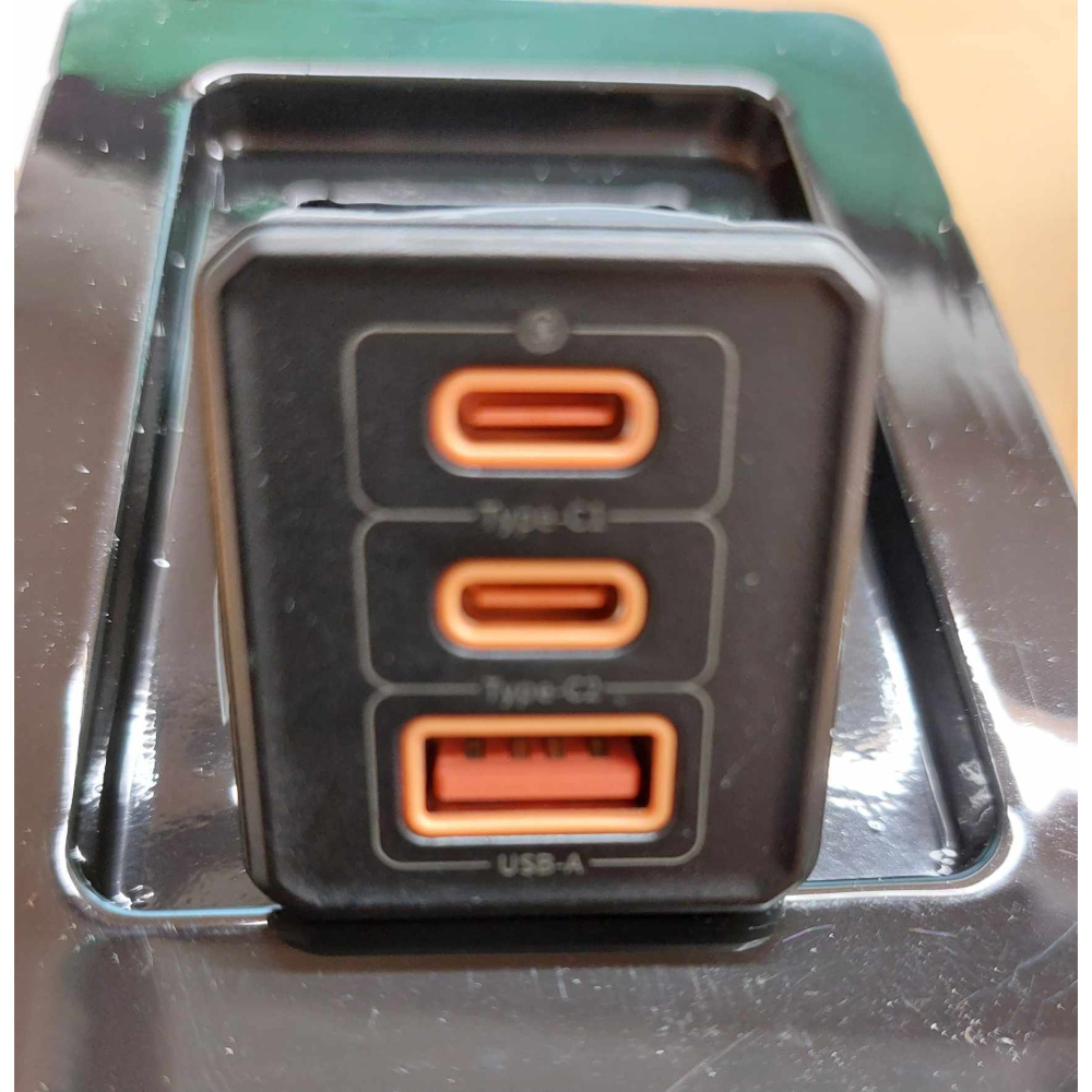 HANG 65W 氮化鎵充電頭  C67 第三代氮化鎵 1A2C 3孔充電頭蘋果15  三星 華碩 PD 快充頭 充電器-細節圖3