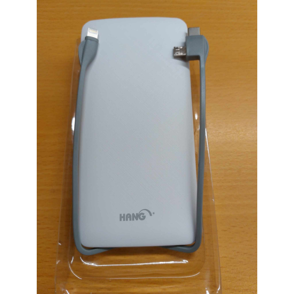 HANG X25 行動電源 13000mah 自帶線三種接頭 蘋果 安卓 Type-C 商檢合格-規格圖3