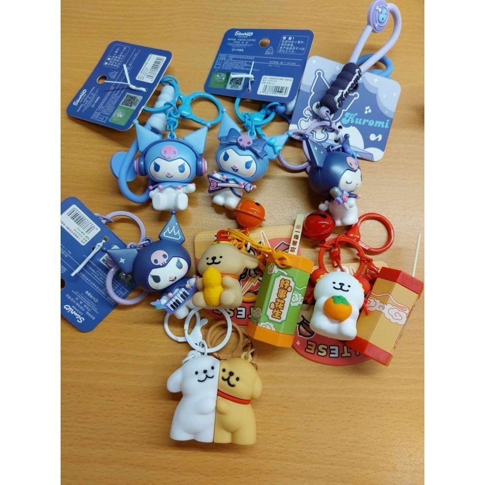 正版授權三麗鷗  蠟筆小新變裝 酷洛米 美樂蒂 包包掛飾 掛件 立體公仔 鑰匙圈 馬桶小新  捏捏 鑰匙扣 解壓 小物-細節圖2