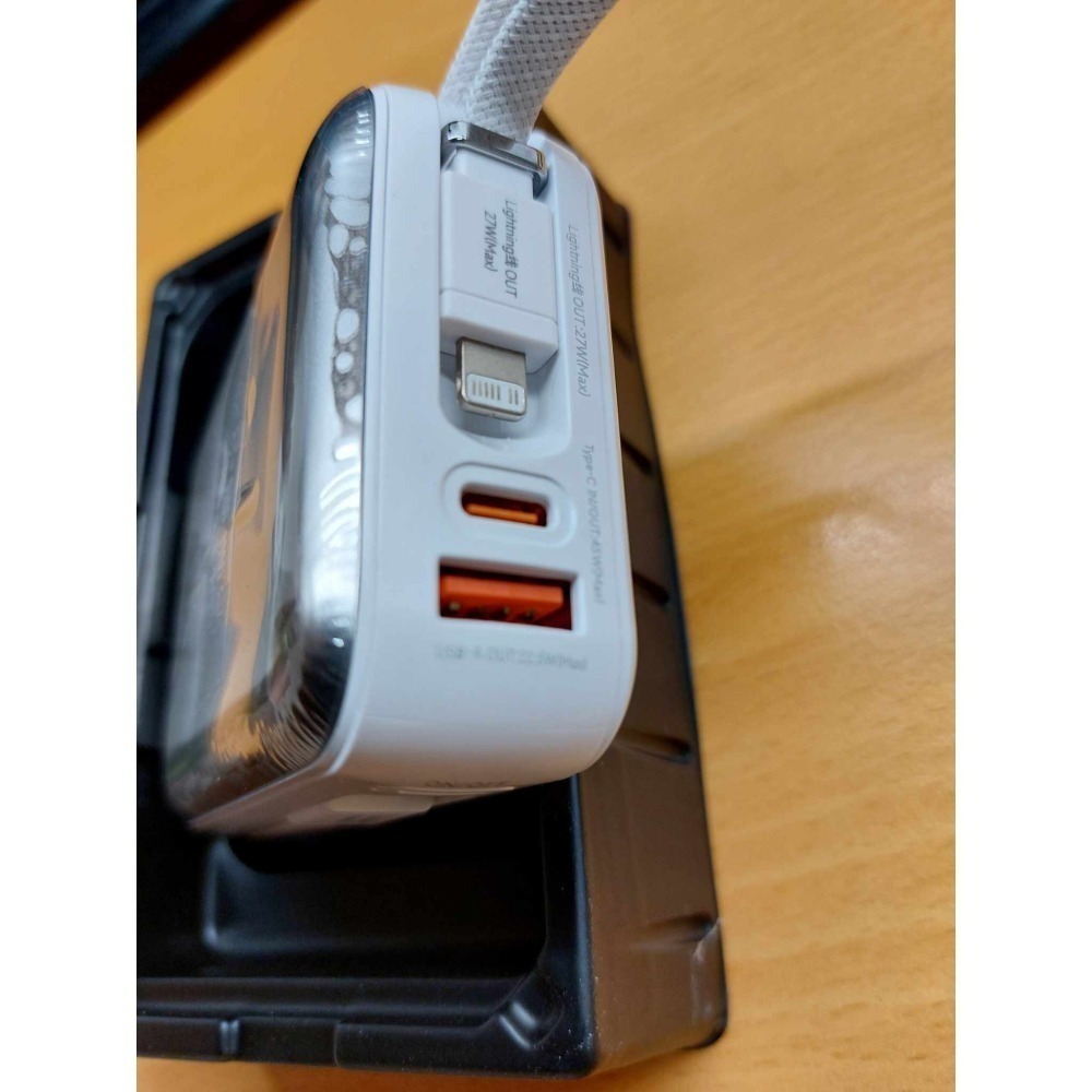 WEKOME 20000MAH 45W快充 小巧隨身 可充筆電 大容量 自帶雙線  77WH 可上飛機 行動電源-細節圖2