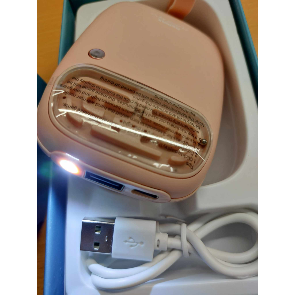 REMAX  趣味暖手寶 10000mAh 行動電源 暖手寶 二合一 附帶燈光-細節圖4