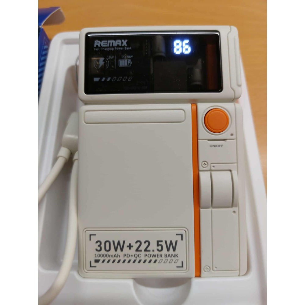 REMAX 磁吸 15W 無線充電 30W+22.5W 行動電源 帶插頭 快充線 牆插10000mAh 38.5WH 可-細節圖3