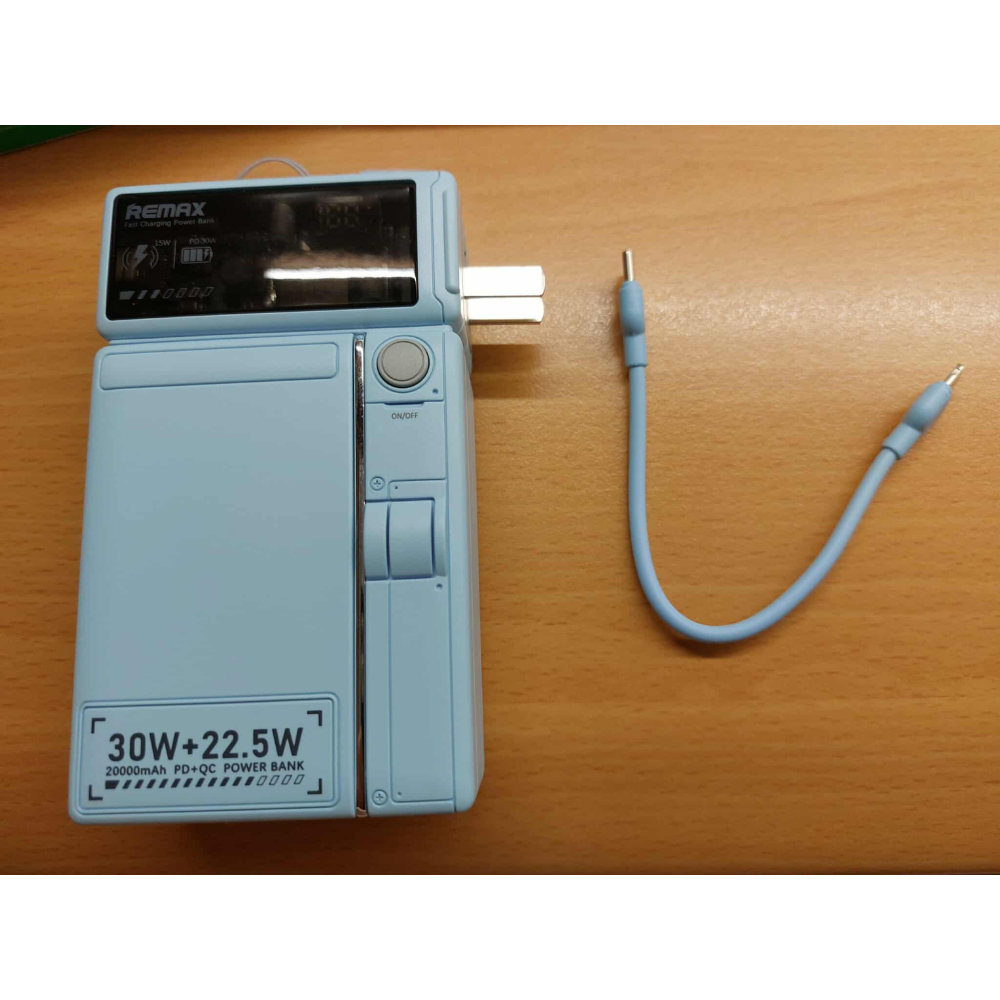 REMAX 磁吸15W無線充 PD30W+22.5W 掛繩線 折疊支架 牆插 可上飛機 77WH 行動電源20000mA-細節圖5