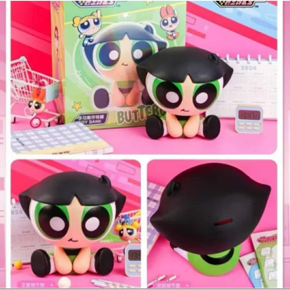 正版授權 飛天小女警 毛毛 存錢筒   大公仔存錢筒 飛天小女警撲滿-細節圖2